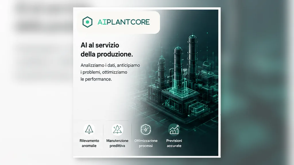 Immagine generata con IA: Illustrazione di analisi AI applicata ai dati di produzione con suggerimenti operativi, contenuto generato a scopo dimostrativo